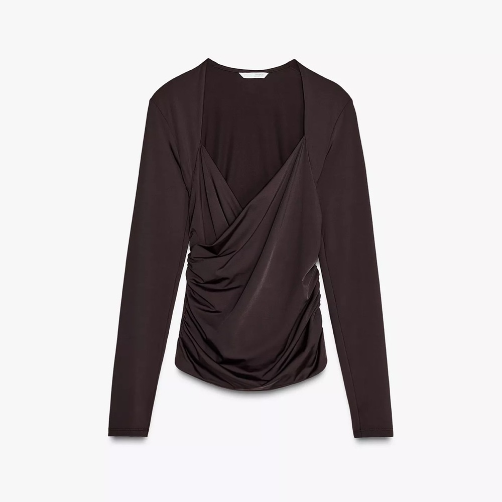 Zara brown top